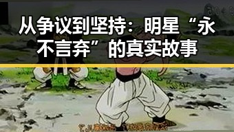 从争议到坚持：明星“永不言弃”的真实故事